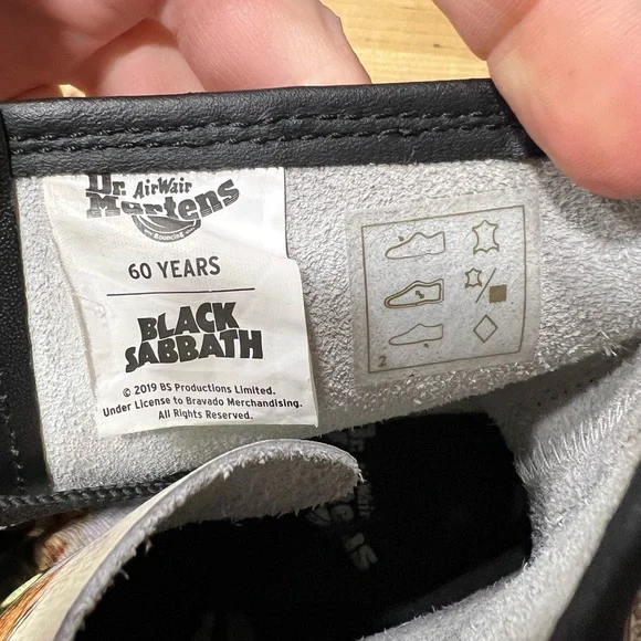 Dr. Martens Black Sabbath Limited Edition 1460 Lace-up Combat Boots - Picture 14 of 15